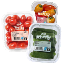 Snoeptomaten, -tomatenmix, -komkommers of -paprika's